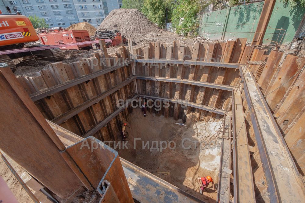 Устройство стены в грунте